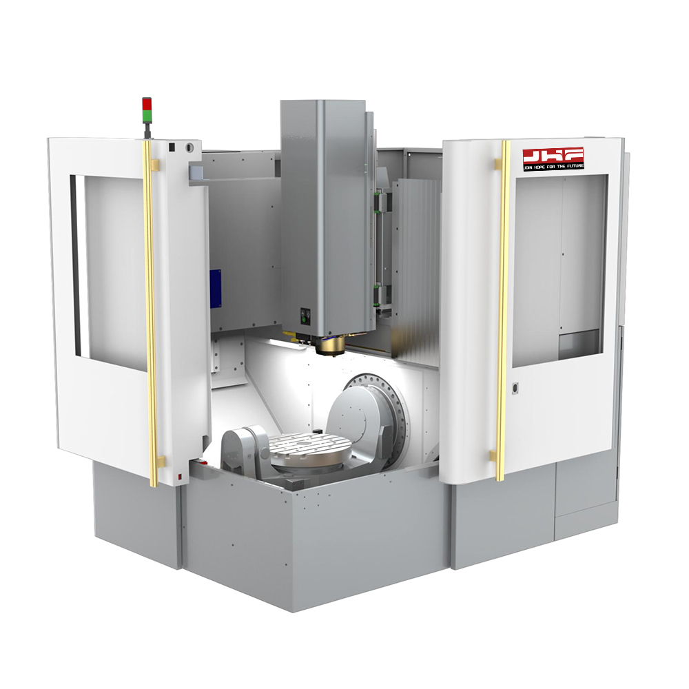 5 Axis Simultaneous CNC Machining Center Vertical Metal Milling Machine HVB-2030 with Cradle Turntable