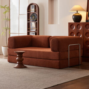 Sofa In Box Compressed Vacuum Sealed Packed Convertible Sponge Fabric Teddy Sofa Bed Couch Modern Teddy Sofa (2)