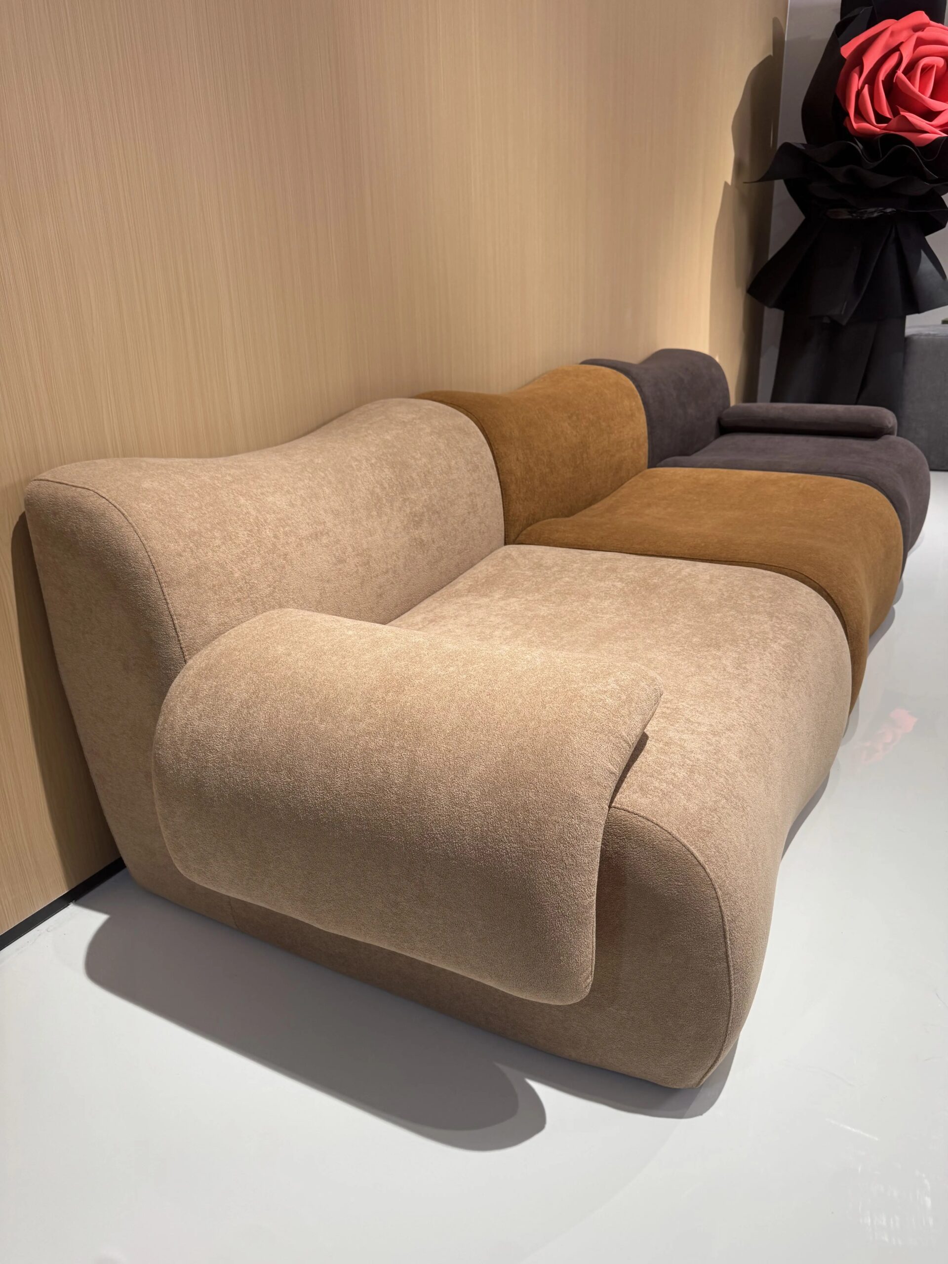 Convertible-Sectional-Sofa-Bed-Fabric-Sponge-Filled