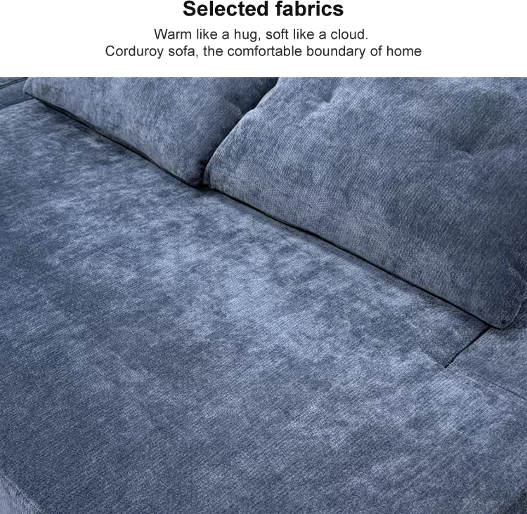 High Resilience Memory Foam Reclining Sofa Bed Set Anti-Wrinkle Flannel Fabric Minimalist Apartment Living Room School Villa