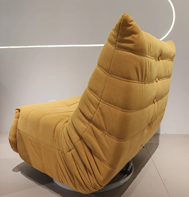 Hot Selling Optional Color Fabric Rotatable Single Chair Multifunctional Caterpillar Sofa for Home
