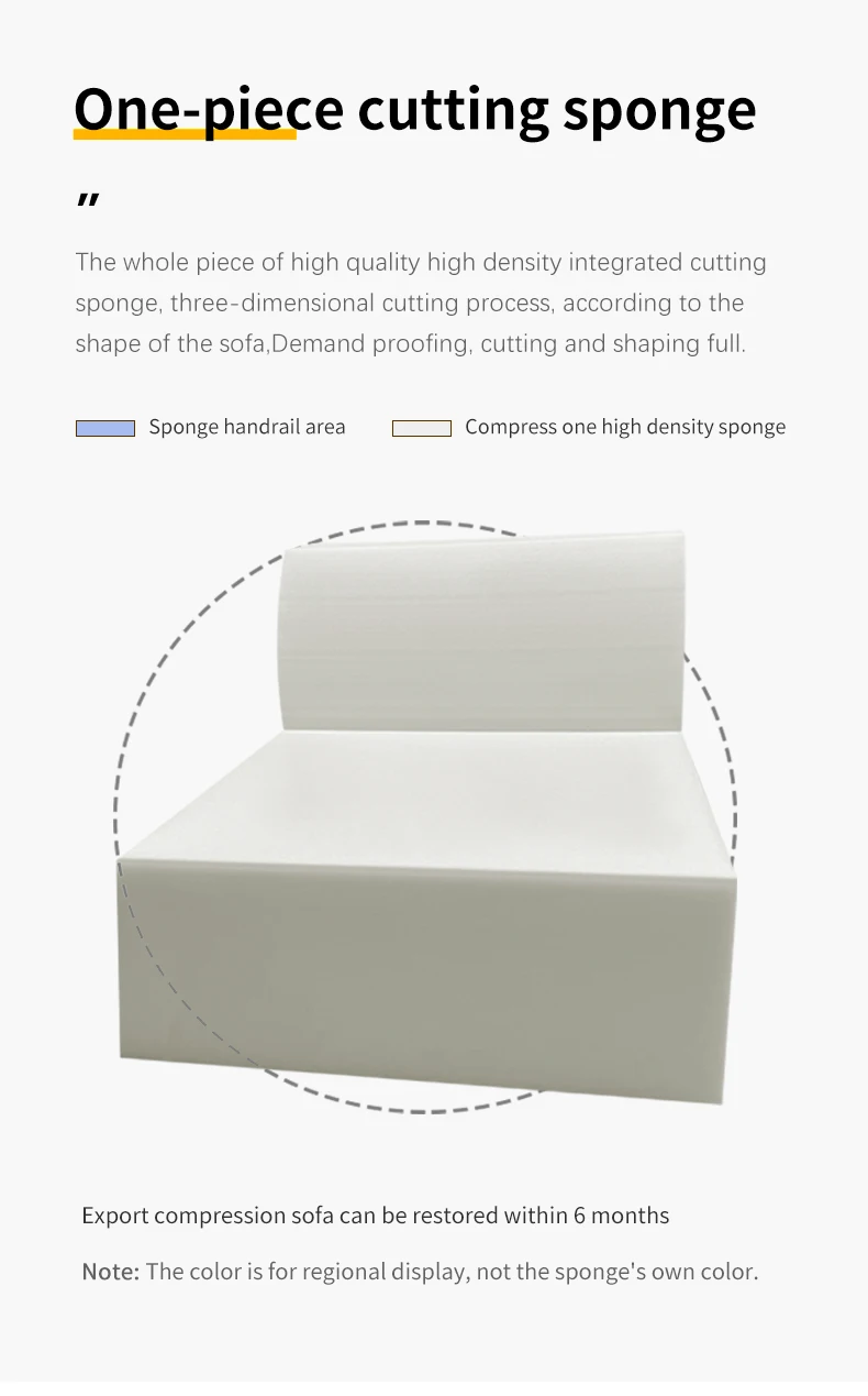 Modern New Design Modular Compressed Sofa Bed for Living Room Square Shape Wholesaled by Factory-for Apartment Mall and Villa