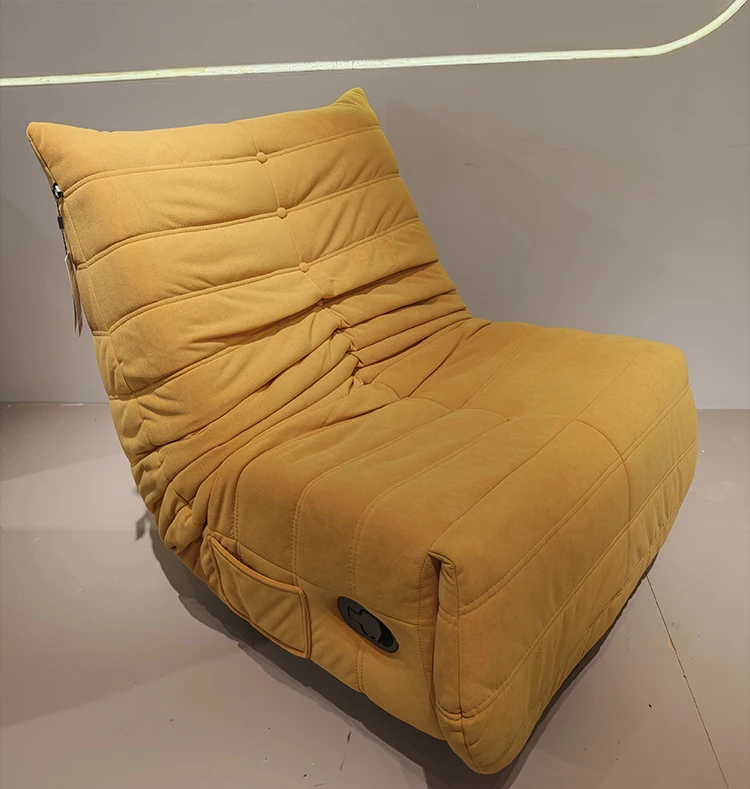 Hot Selling Optional Color Fabric Rotatable Single Chair Multifunctional Caterpillar Sofa for Home