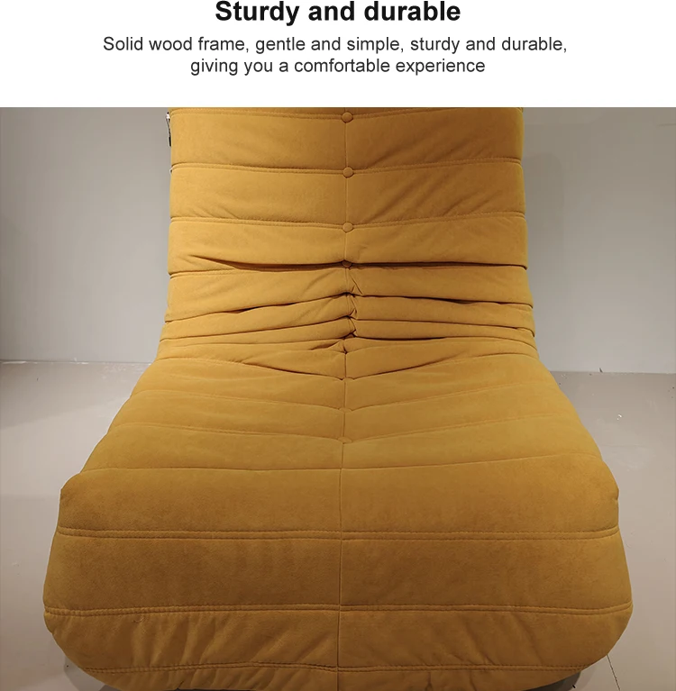 Hot Selling Optional Color Fabric Rotatable Single Chair Multifunctional Caterpillar Sofa for Home