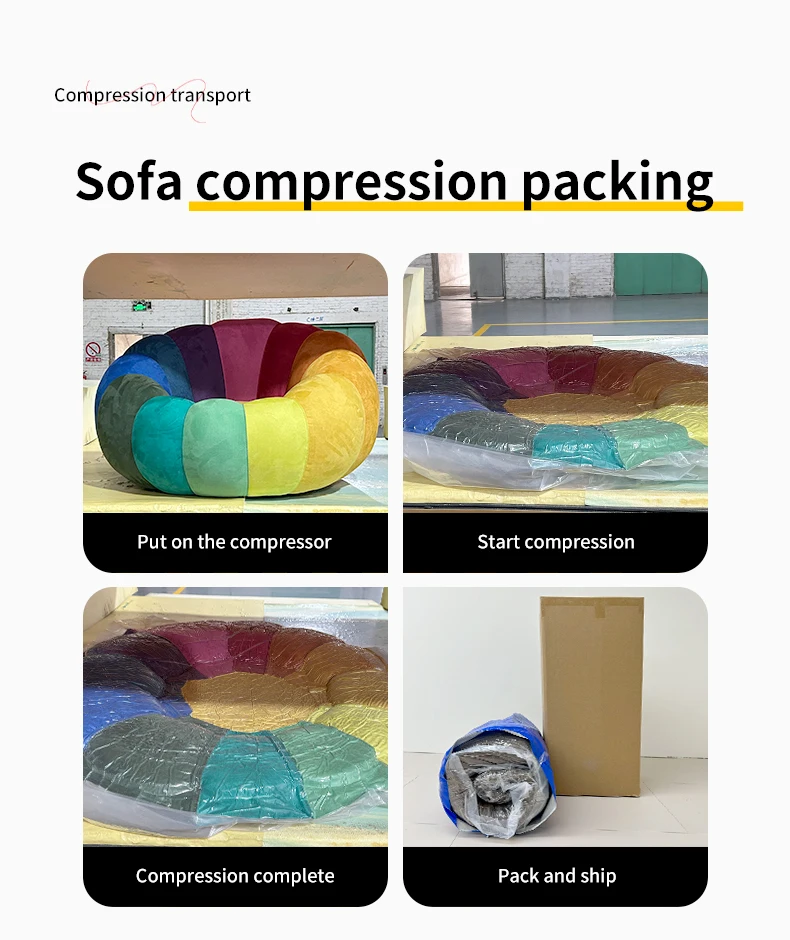 Modern 45D HR Foam Compressed Fabric High Density Reclining L-Shape Sofa Bed Set Easy Assembly Minimalist Living Room Hotel