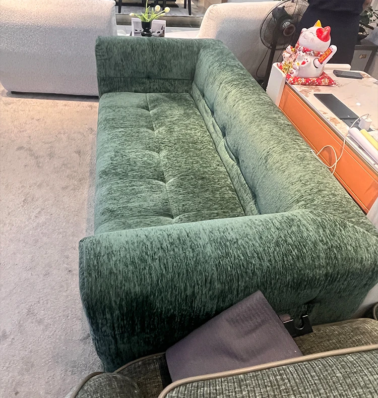 Best Selling Italian Minimalist Style Modern Design Caramel Cloud Compression Sofa for Home Use Including Villa Exclusive Villa