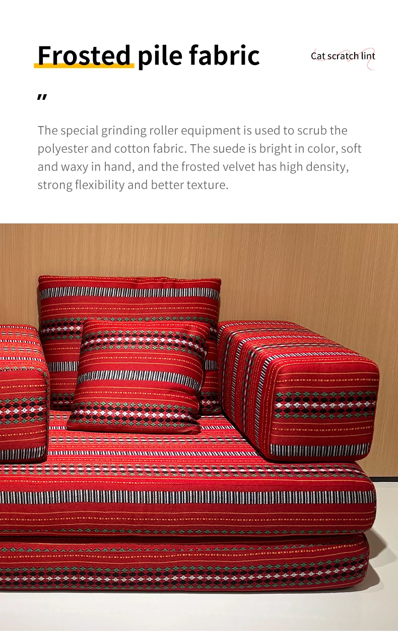 Custom Modern Mahjong L-Shape Sofa Sectional Sofa Bed Convertible Arabic Floor Sponge Cushions Living Room Apartment Villa