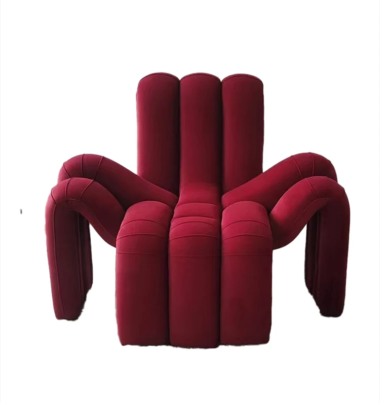 Creative Spider-Shaped Contemporary Fabric Reclining Sofa Chair Leisure Chair for Bedroom Home Office & Living Room