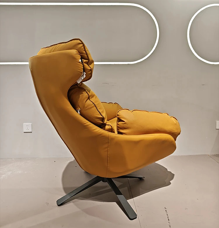 Italian Style Swivel Leisure Sofa Chair Soft Velvet Modern Design for Living Room Bedroom Apartment Villa