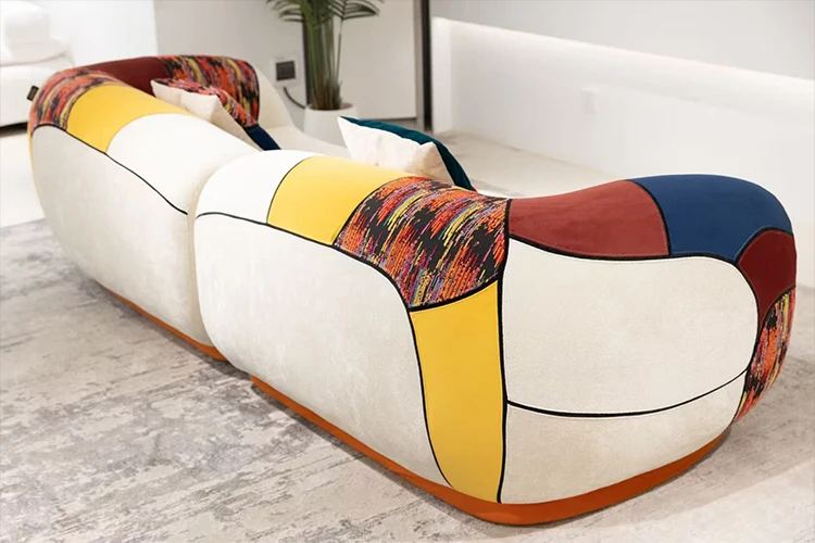 Hot Selling Nordic Modern Simple Leisure Couch Chair Latest Design Style Minimalist Fabric Special Shaped Living Room Sofa