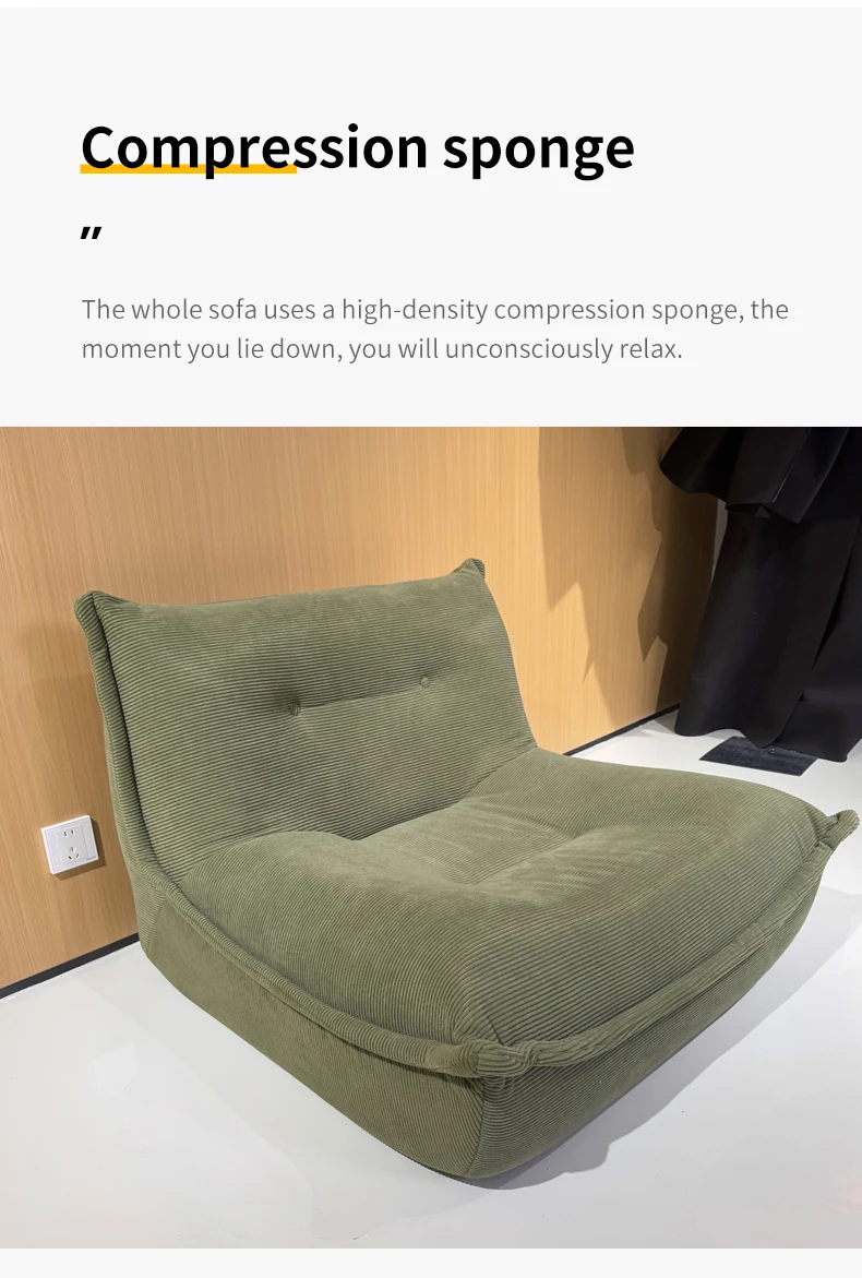 2025 Modern Modular Compression Vacuum-Sealed Fabric Lounge Chair Sofa Storage Foldable Living Room Bedroom Home Furniture