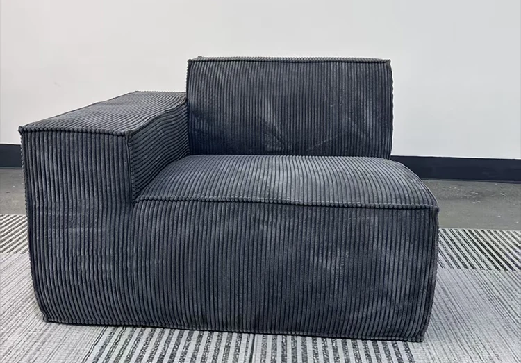 Modern Vacuum Compressed Sofa Tofu Height Density Sponge Modular Sofa for Living Room Cord Sofa