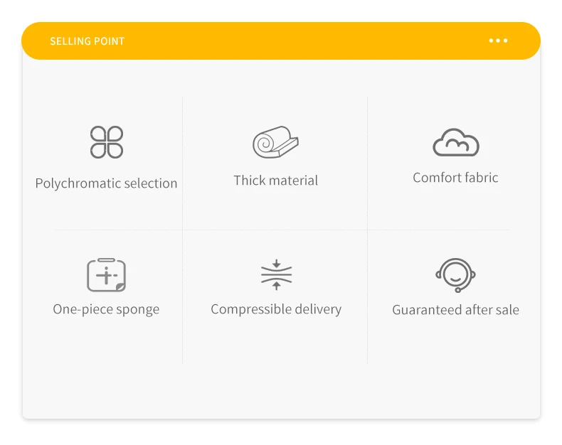 Modern Fabric Living Room Compression Sofa Set Tofu Block Sectional Design Height Density Sponge Vacuum Pack Compression Sofa