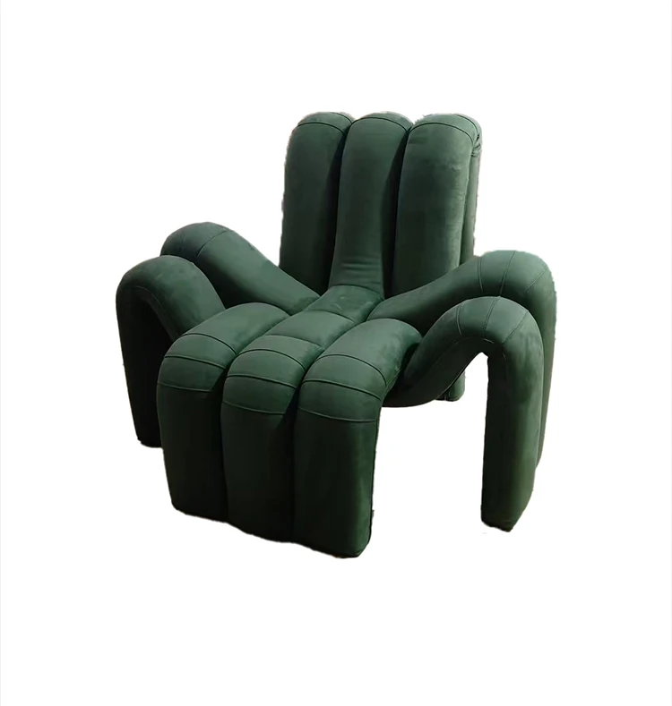 Creative Spider-Shaped Contemporary Fabric Reclining Sofa Chair Leisure Chair for Bedroom Home Office & Living Room