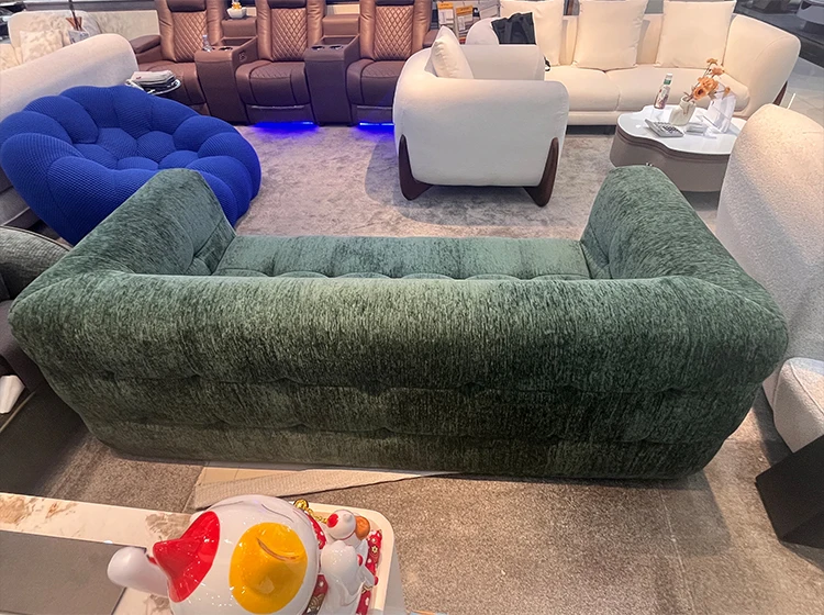 Best Selling Italian Minimalist Style Modern Design Caramel Cloud Compression Sofa for Home Use Including Villa Exclusive Villa