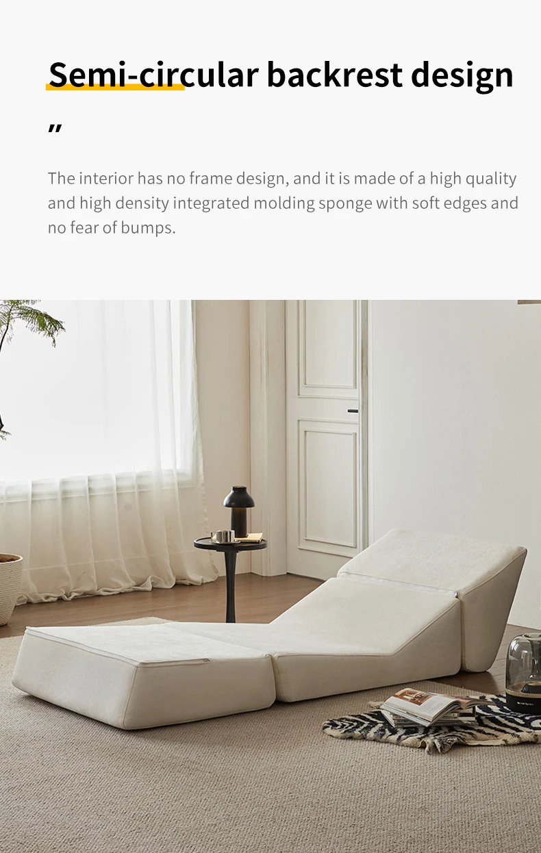 Living Room Minimalist Foldable Fabric L-Shape Sofa Bed Set with Storage Compressed Design-Sofa Chairs