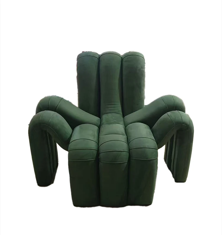 Creative Spider-Shaped Contemporary Fabric Reclining Sofa Chair Leisure Chair for Bedroom Home Office & Living Room