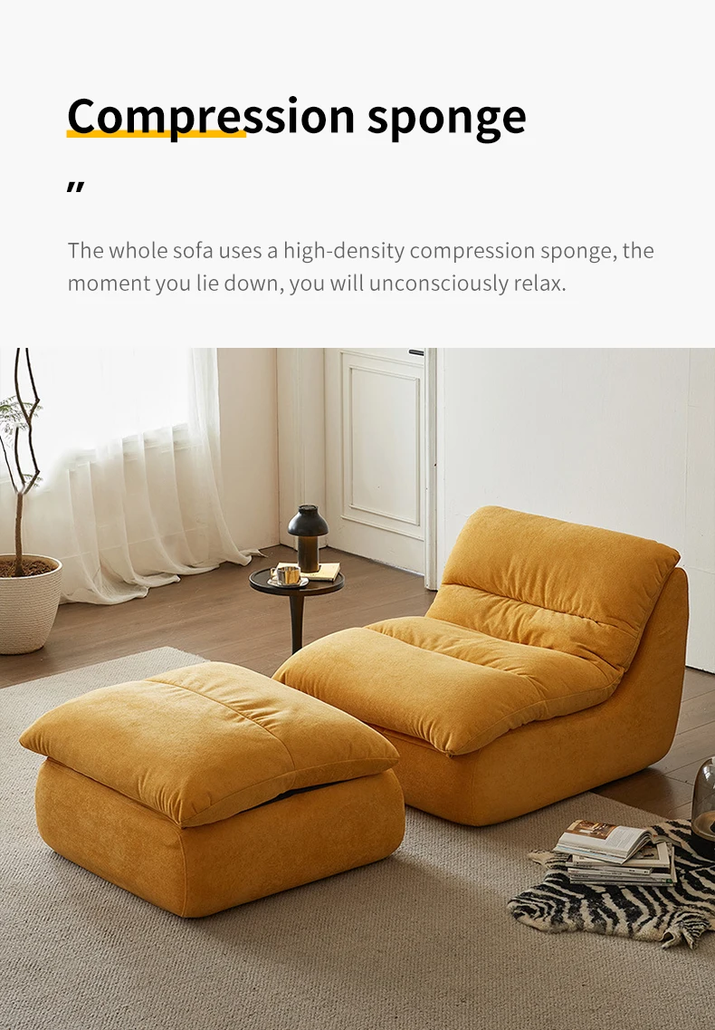 2025 New Design Modern Single Corner Sofa Decorative Extendable Vacuum Sealed Packing Budget-Friendly Option Villa Apartment