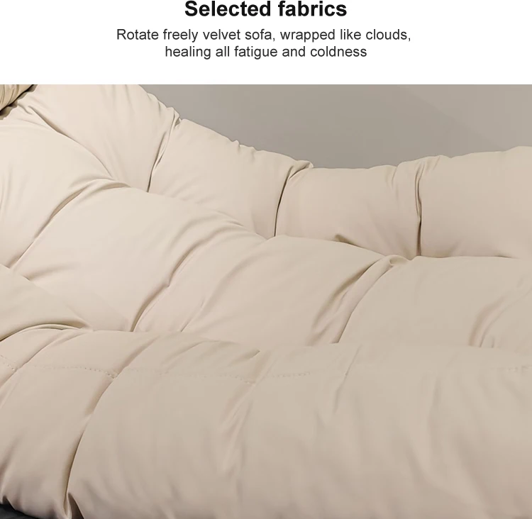 Rocking Chairs Swivel Metal Luxury Nordic Modern Minimalist Genuine Leather Cotton Filled Soft Comfort One Seat Waiting Accent