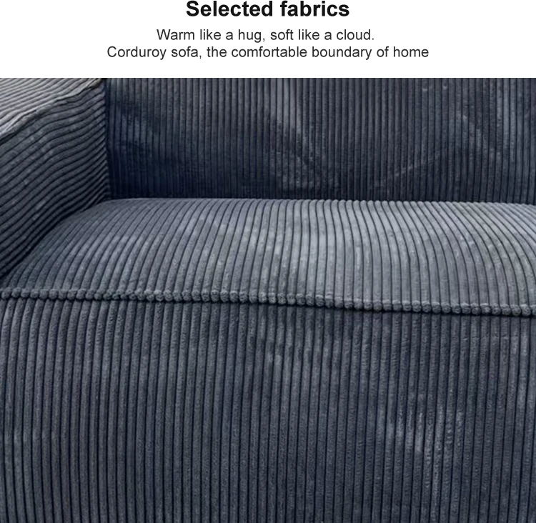 Modern Vacuum Compressed Sofa Tofu Height Density Sponge Modular Sofa for Living Room Cord Sofa