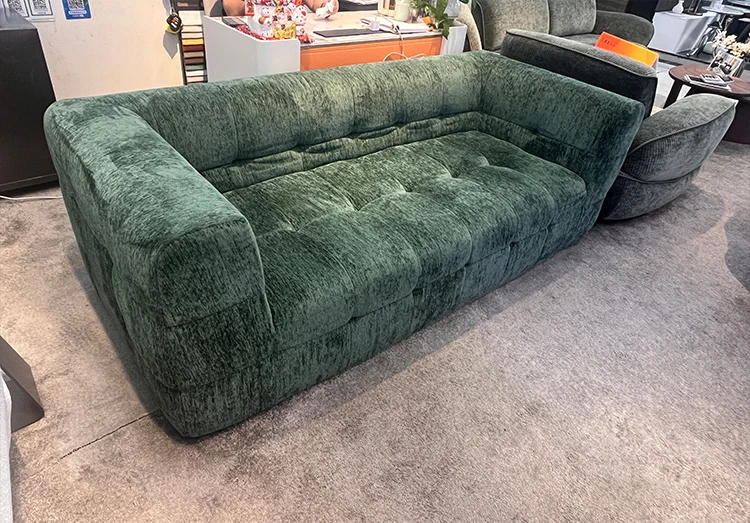 Best Selling Italian Minimalist Style Modern Design Caramel Cloud Compression Sofa for Home Use Including Villa Exclusive Villa