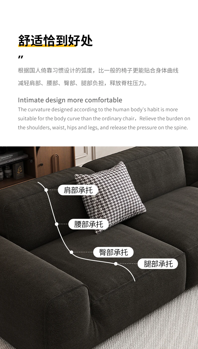 Home Furniture Easy Assembly High Density Sponge Compression Corner Sofa Set Square Shape Foldable Minimalist Apartment Villa