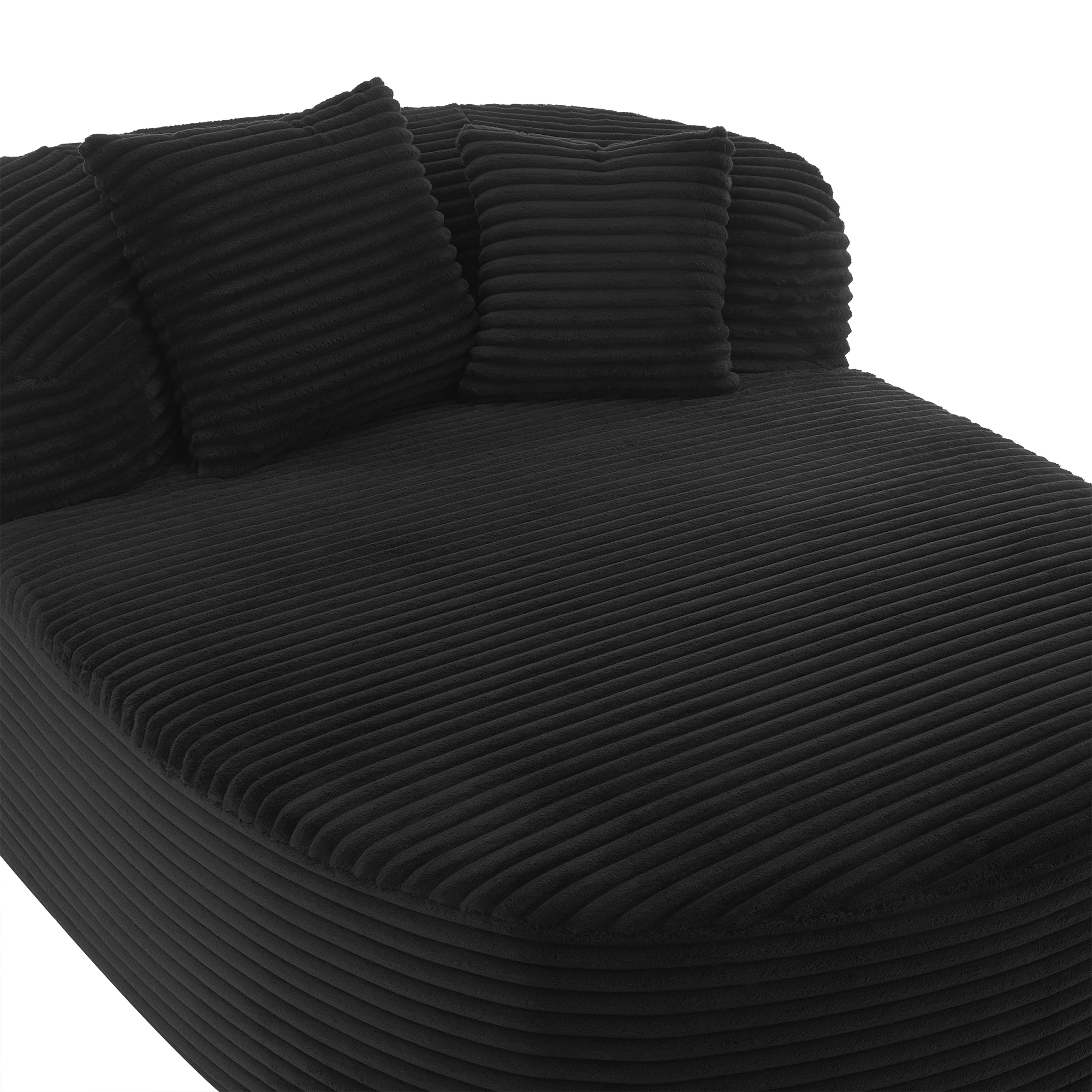 Modern Design U-Shaped Convertible Sofa Bed High Density High Comfort for Living Room