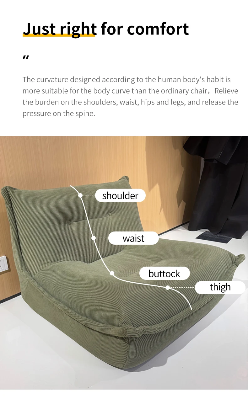 2025 Modern Modular Compression Vacuum-Sealed Fabric Lounge Chair Sofa Storage Foldable Living Room Bedroom Home Furniture