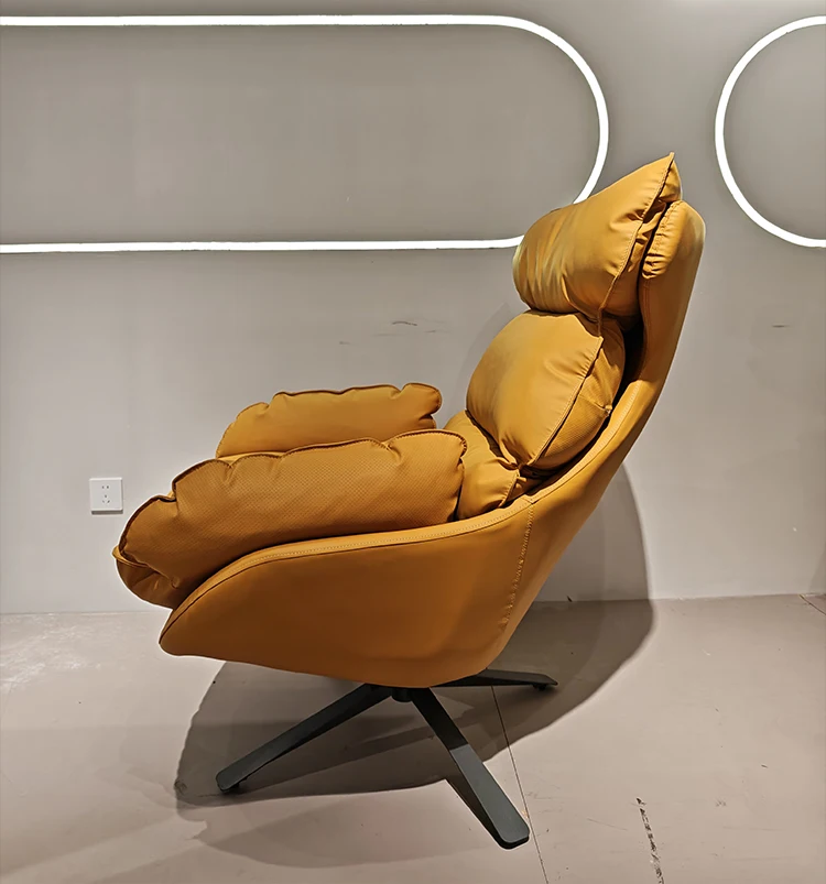 Italian Style Swivel Leisure Sofa Chair Soft Velvet Modern Design for Living Room Bedroom Apartment Villa