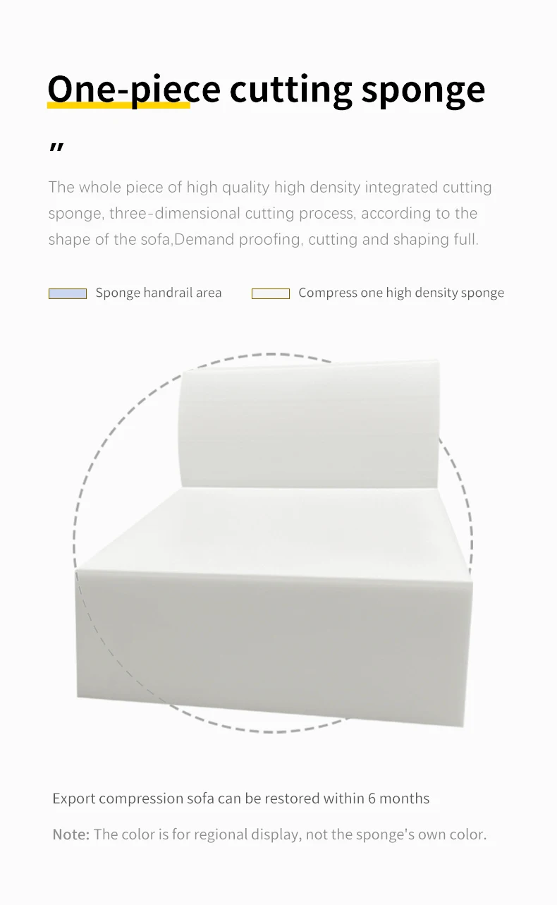 Customized Convertible Modular Sectional Sofa Compressed Fabric Sponge for Villa Living Room Decorative Wholesale Vacuum