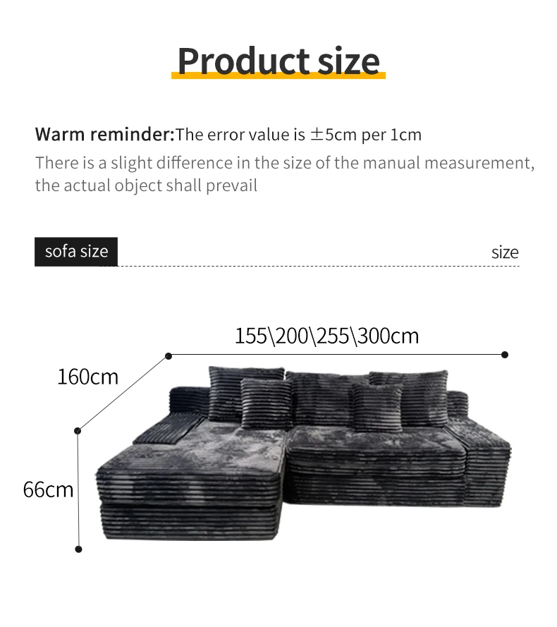 Modern New Design Modular Compressed Sofa Bed for Living Room Square Shape Wholesaled by Factory-for Apartment Mall and Villa