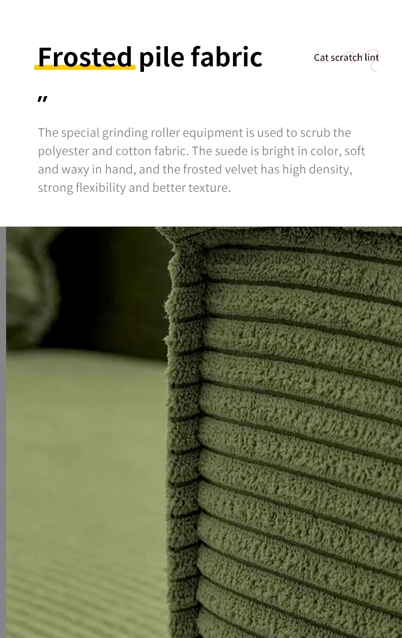 Modern 45D HR Foam Compressed Fabric High Density Reclining L-Shape Sofa Bed Set Easy Assembly Minimalist Living Room Hotel