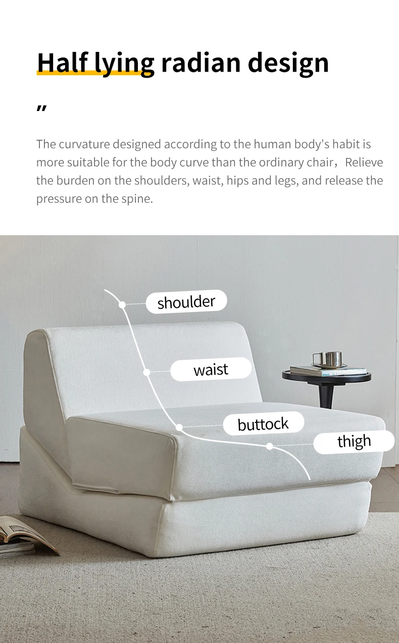 Living Room Minimalist Foldable Fabric L-Shape Sofa Bed Set with Storage Compressed Design-Sofa Chairs