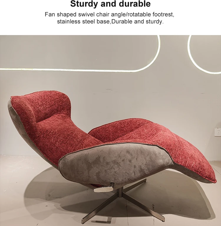 Fashionable Casual Zero Gravity Chair Extendable Reclining Chair for Home Leisure for Living Room Bedroom-Overseas Trend