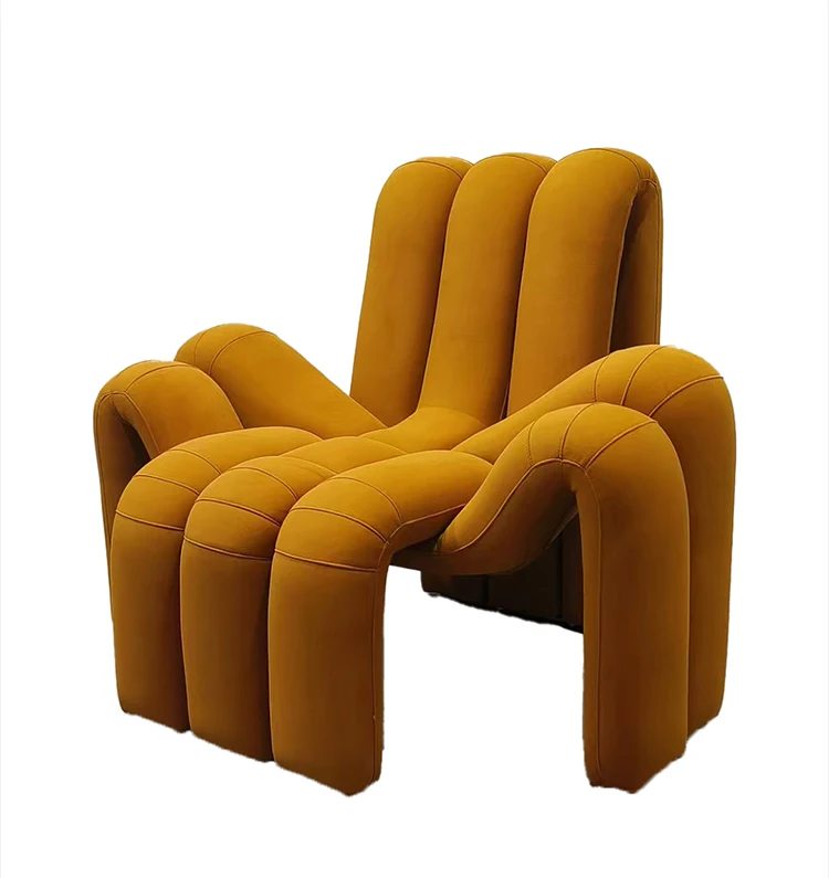 Creative Spider-Shaped Contemporary Fabric Reclining Sofa Chair Leisure Chair for Bedroom Home Office & Living Room