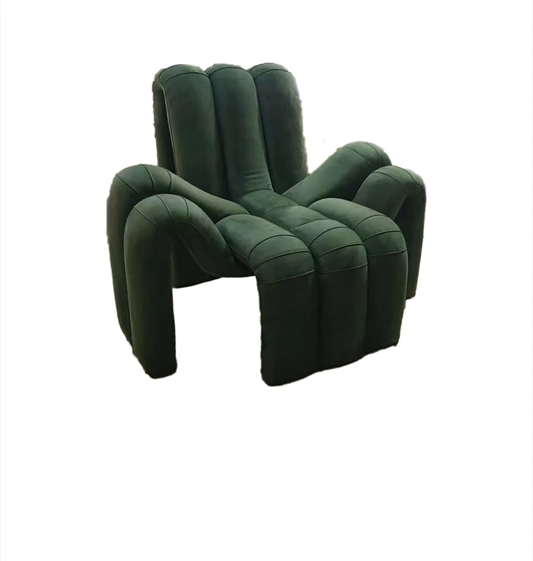 Creative Spider-Shaped Contemporary Fabric Reclining Sofa Chair Leisure Chair for Bedroom Home Office & Living Room