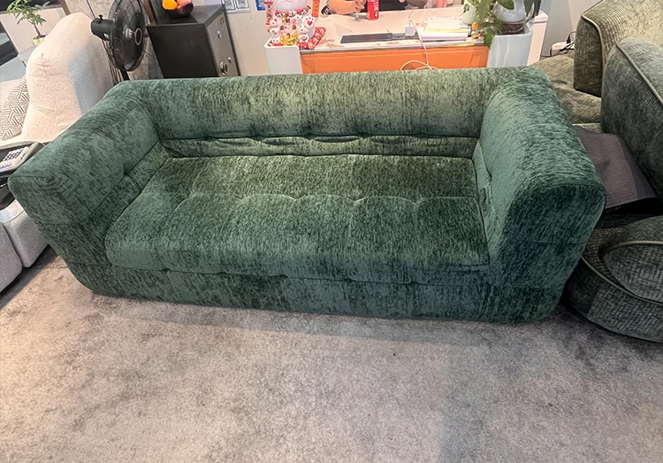 Best Selling Italian Minimalist Style Modern Design Caramel Cloud Compression Sofa for Home Use Including Villa Exclusive Villa