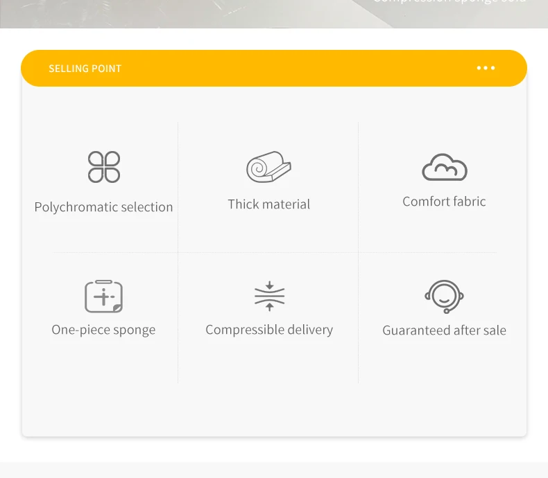 Nordic European Minimalist Sectional Couch Modular Compression Living Room Sofa with Square Shape Vacuum Compressed