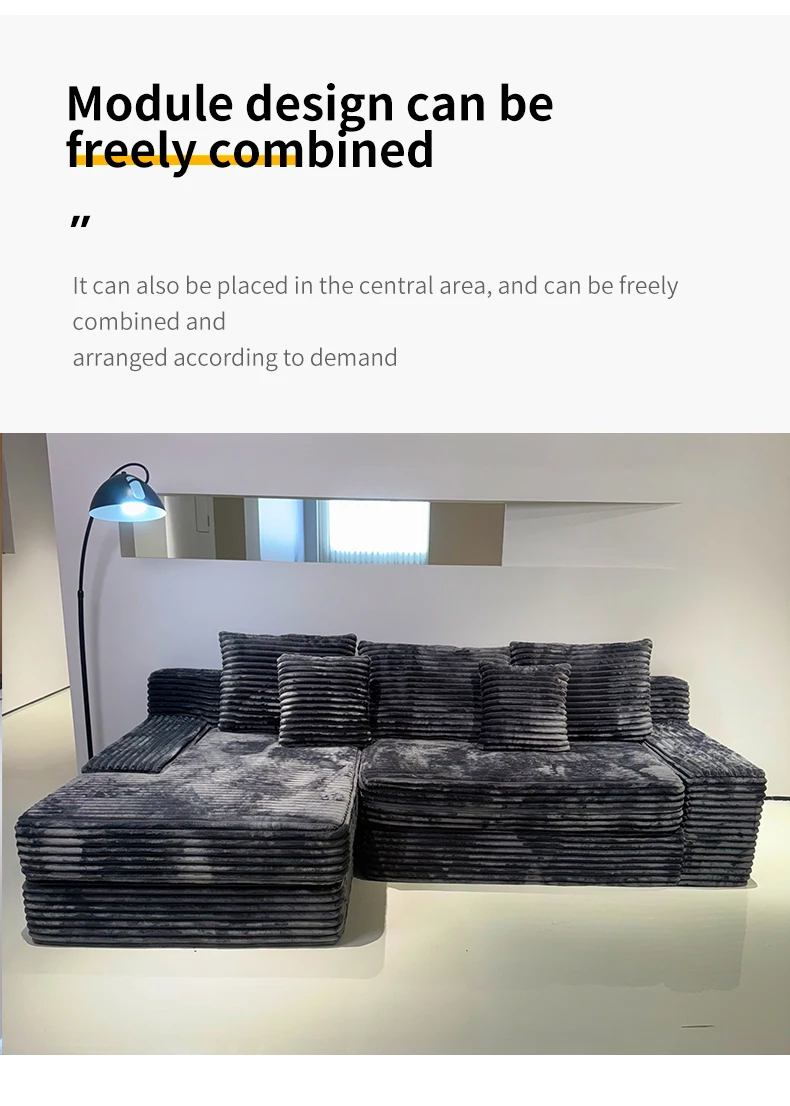 Modern New Design Modular Compressed Sofa Bed for Living Room Square Shape Wholesaled by Factory-for Apartment Mall and Villa