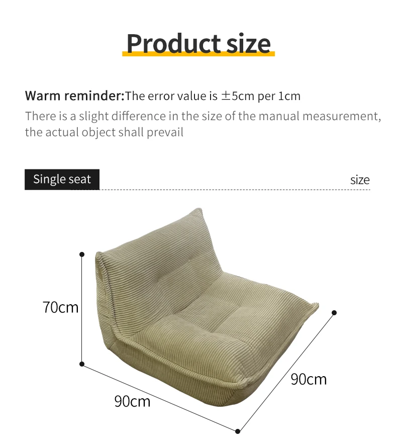 2025 Modern Modular Compression Vacuum-Sealed Fabric Lounge Chair Sofa Storage Foldable Living Room Bedroom Home Furniture