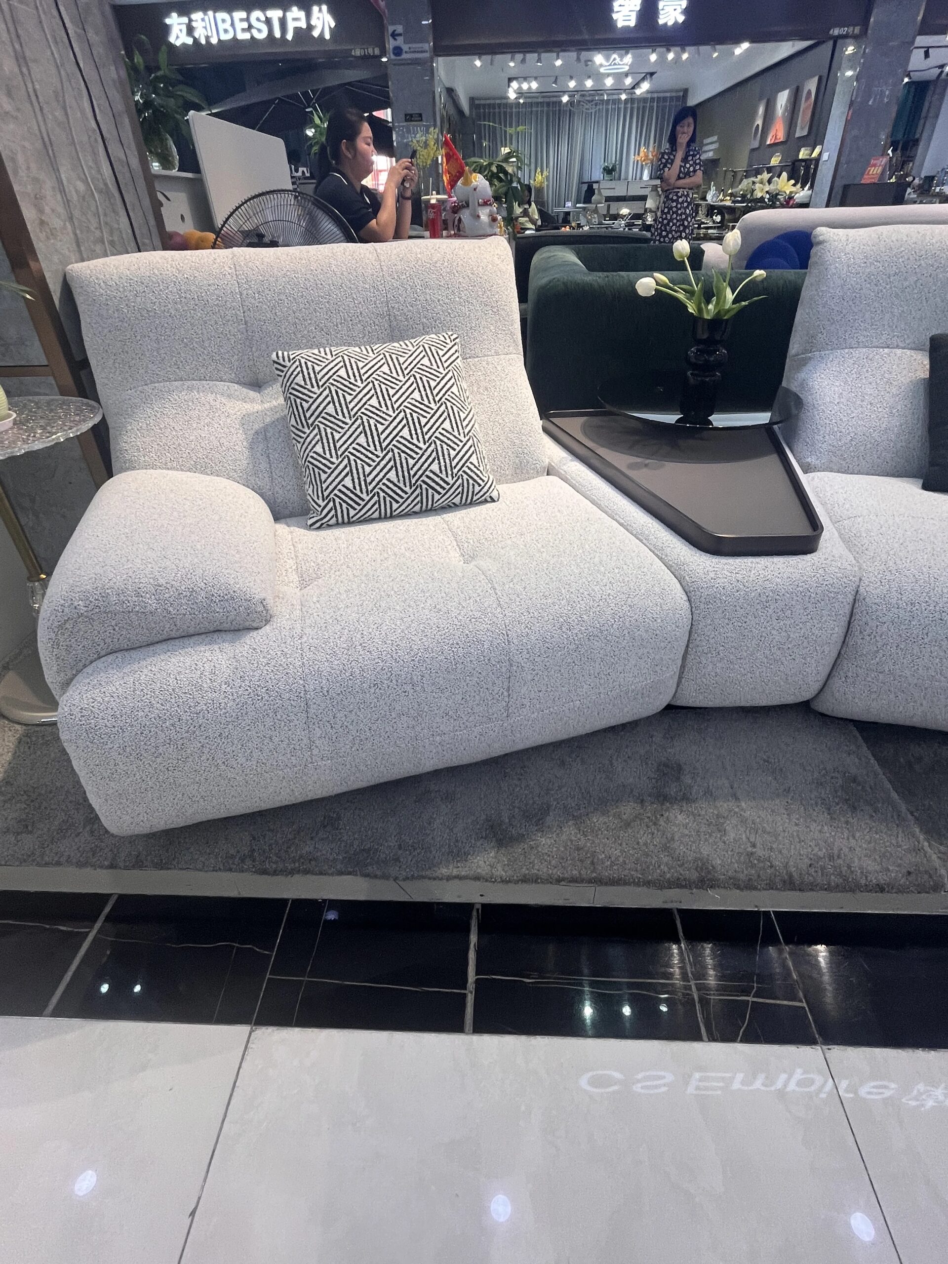 Italian-Designer-Minimalist-Corner-Two-Seat-Sponge