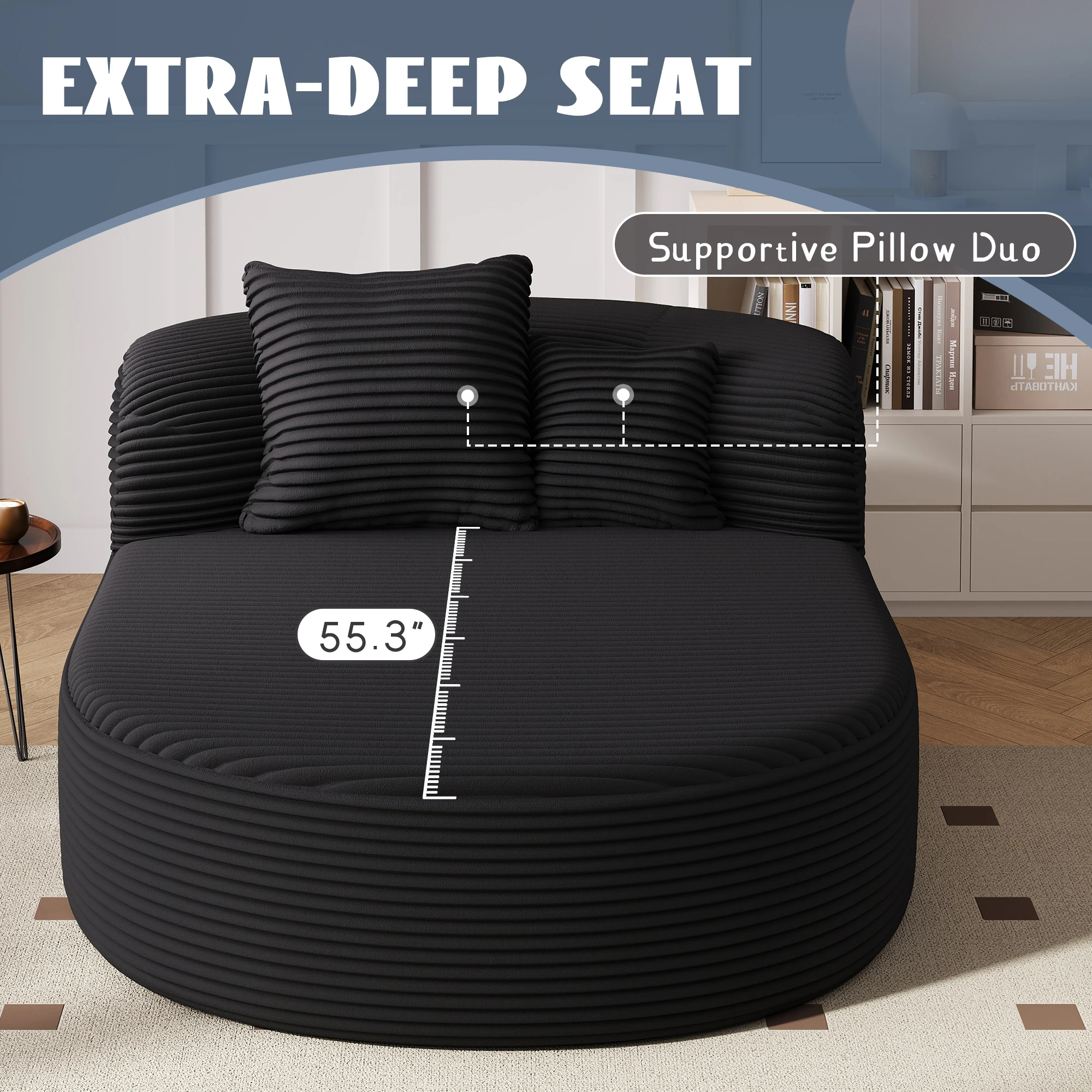 Modern-Design-U-Shaped-Convertible-Sofa-Bed